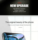 3Pcs Full Cover Glass on the For  iPhone X XS Max XR Tempered Glass For iPhone 7 8 6 6s Plus 5 5S SE 11 Pro Screen Protector