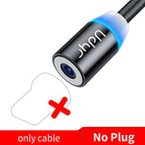 Udyr 1m, 2m Magnetic Cable Micro USB Type C Cable For iPhone Samsung Fast Charging Magnetic Charger USB Cables