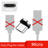 Udyr 1m, 2m Magnetic Cable Micro USB Type C Cable For iPhone Samsung Fast Charging Magnetic Charger USB Cables