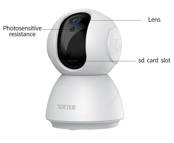 SDETER 1080P 720P Security Camera WiFi CCTV Surveillance IR Night Vision P2P Baby Monitor Camera
