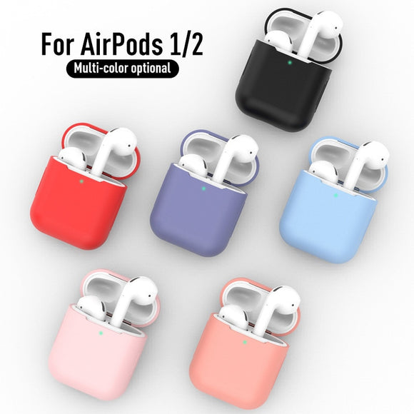New Silicone Cases for Airpods 1 2 Luxury Protective Earphone Cover Case for Apple Airpods Case