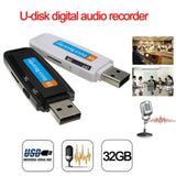 U-Disk Digital Audio Voice Recorder Pen charger USB Flash Drive up to 32GB Micro SD TF High Quality J25